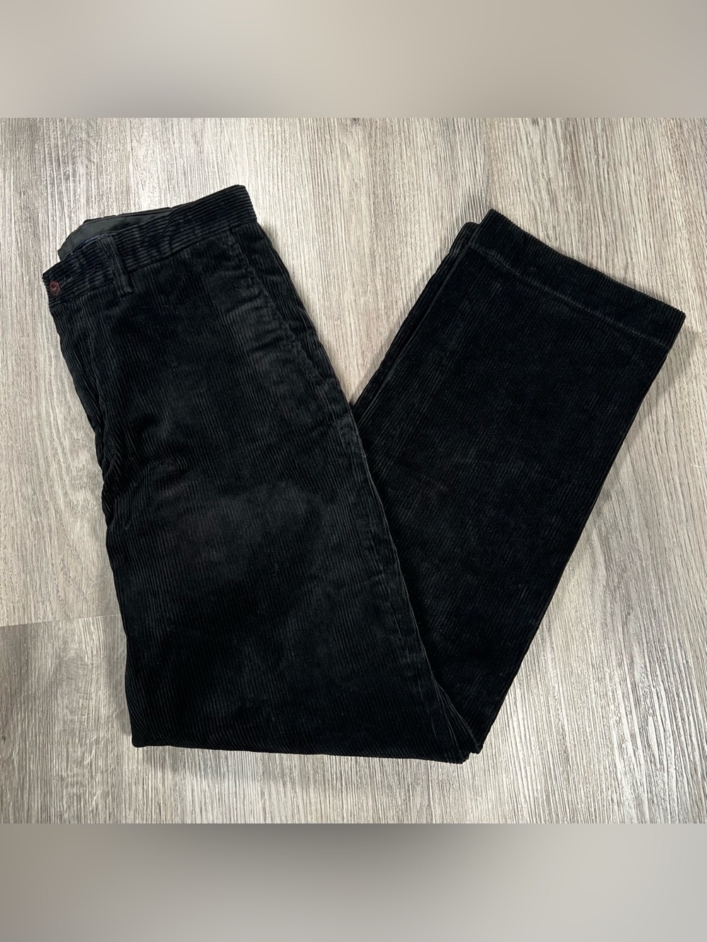 Vintage Polo Ralph Lauren Preston Corduroy Pants Men’s Size 32x32 Black Slacks